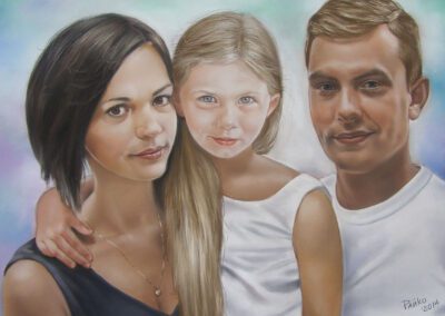 Цветен Портрет Семейство